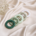 5 Piece Mulberry Silk Scrunchie Set